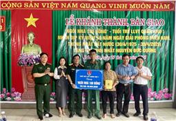 Trung đoàn 12, Sư đoàn 3 khánh thành, bàn giao “Ngôi nhà 100 đồng”